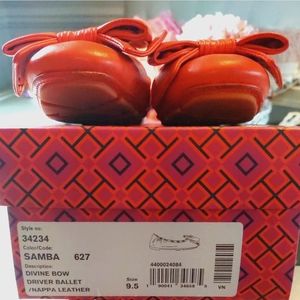Tory Burch SAMBA Divine Bow Driver Ballet